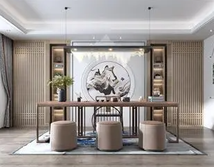 仙桃新中式风格茶室如何规划设计